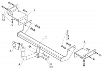 Фаркоп KI 27 для KIA Ceed II 2012-2018, Автос, нагрузка 1500/75 кг. БЕЗ подрезки бампера от магазина ФаркопРос